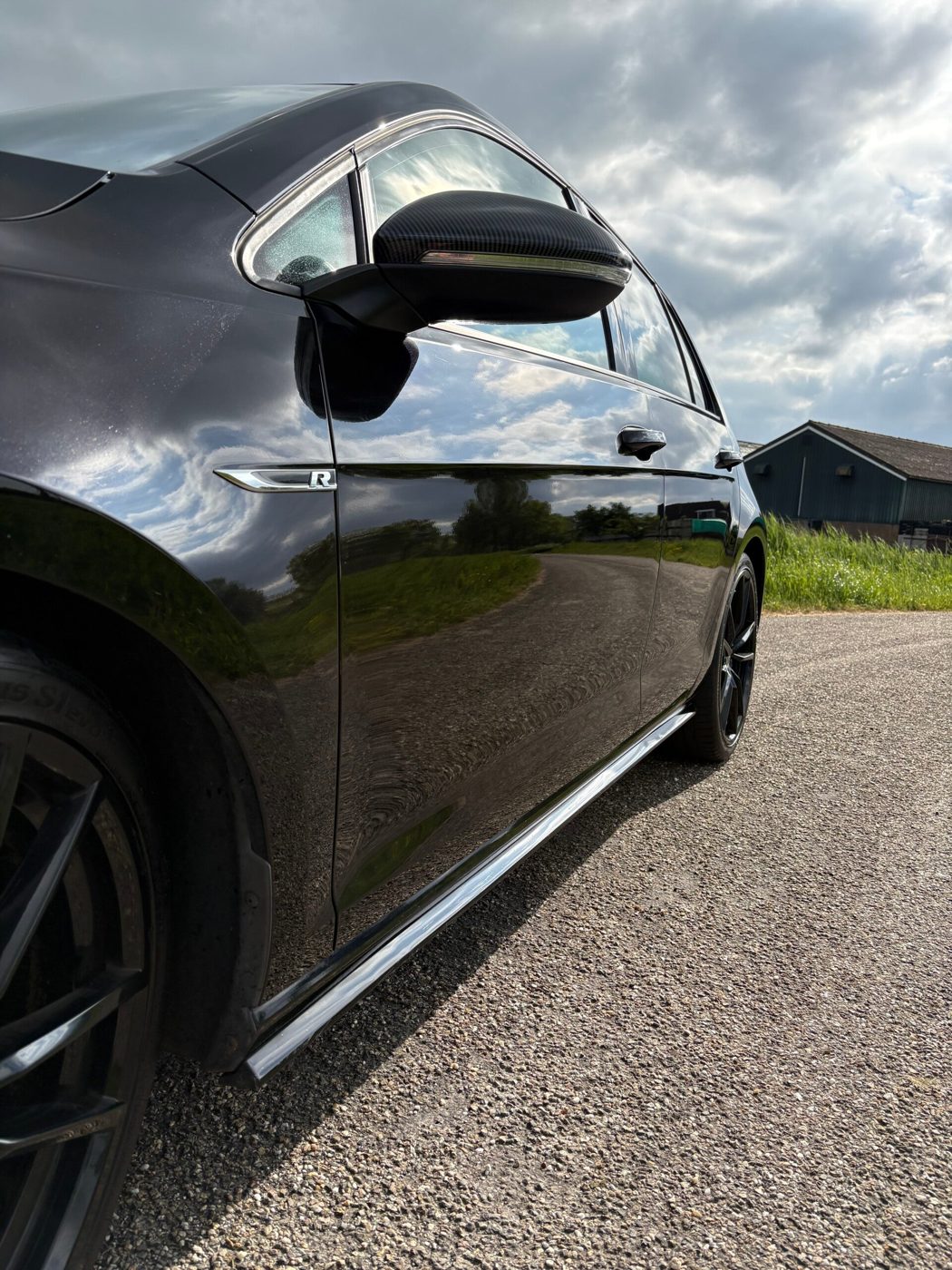 Gepolijste lak met strakke reflectie